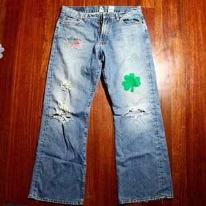 Men's Lucky Brand St. Patricks Day Festive Jeans